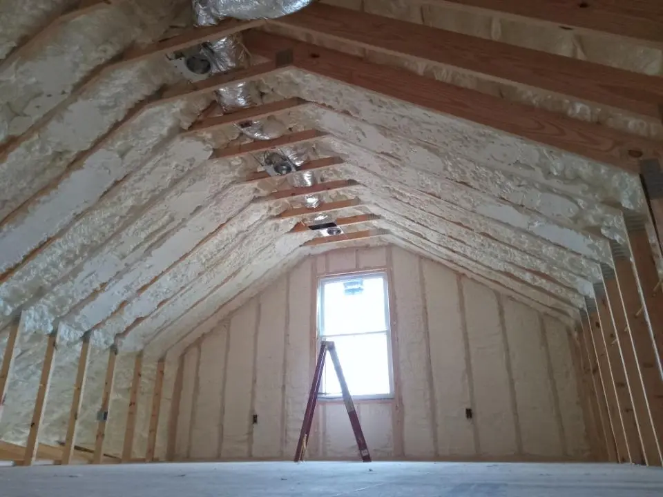 Spray foam roofing application for Crawl Space Insulation project in Texarkana